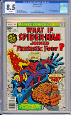 WHAT IF SPIDERMAN JOINED THE FANTASTIC FOUR # 1 CGC 8.5 BRONZE RARE SPIDERMAN picture