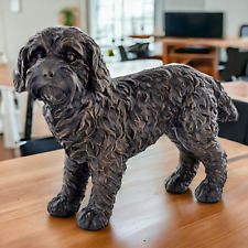 Lifelike Cocker Spaniel Statue Exquisite Dog Sculpture Realistic Canine Figurine picture