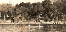 RPPC Photo Okoboji Lake Fillenwarth Beach Cottage Resort Arnolds Park Iowa 1930s picture