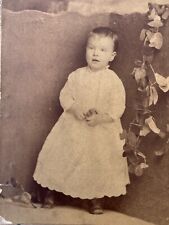 Philadelphia Cabinet Photo Henry Leaman Young Boy in Dress Frock 1890 picture