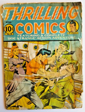 THRILLING COMICS #15 PR O.5 BETTER 1941 ALEX SCHOMBURG WWII NAZI COVER, SCARCE picture