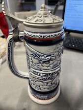 Vintage AVON 1981 Aircraft  Beer Stein Mug Lidded Lid 1783/1940  Handcrafted picture