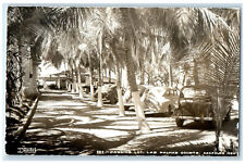 c1930's Parking Lot Las Palmas Courts Acapulco Gro. Mexico RPPC Photo Postcard picture