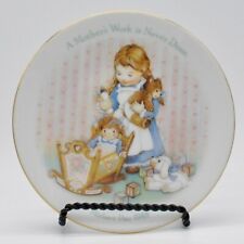 Vintage 1988 Mother’s Day Plate “A Mother’s Work is Never Done” by Avon picture