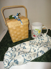 Woven Basket with Mug and Gift Bag Mother's Day ( Handmade) picture