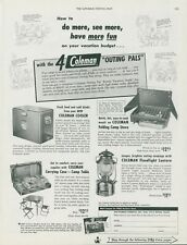 1955 Coleman Outing Pals Cooler Camp Stove Table Floodlight Lantern Ad SP22 picture