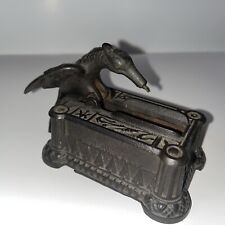 Antique Cast Iron Woodpecker Bird Toothpick Holder Dispenser Matcholder picture