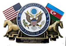US STATE DEPARTMENT US EMBASSY BAKU AZERBIAJAN COMMEMORATIVE CHALLENGE COIN 199 picture