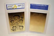 BETTY BOOP 23K Gold Card Sculptured * Officially Licensed * Graded GEM MINT 10 picture