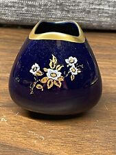 Vintage Lindner Mini Cobalt Blue Vase W. Germany picture