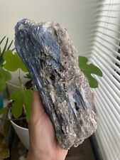 Raw Blue Kyanite Log with Garnet, LARGE, approx. 8.25