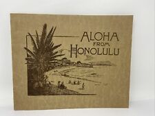 Original 1919 Aloha From Honolulu Souvenir Litho Photos Pictures Book picture