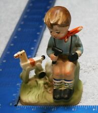 Vintage ARNART 5th Ave Boy Fixing his Toy Horse Figurine picture