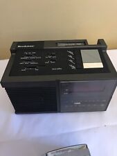 Brookstone AM/FM Cassette Clock Radio with Naturally Soothing Sounds see VIDEO picture