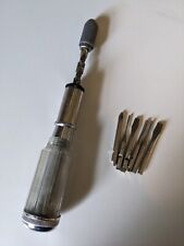 Vintage Craftsman 31021 Spiral Ratcheting Push Drill Screwdriver w/ 6 Bits Japan picture