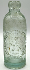 Antique Blob Top Eagle Bottling Works Tacoma WA Blue Green Soda Pop  picture