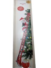 NEW MR CHRISTMAS ANIMATED SUPER CLIMBING BLACK White SANTA Plays 15 Songs picture
