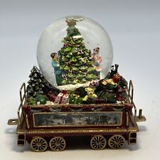 Thomas Kinkade’s Wonderland Express Miniature Snow Globe Train Deck The Halls picture