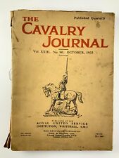 Cavalry Journal VolXXIII No 90 October 1933 Royal United Service Institute BB731 picture