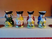 4 Vintage Small Miniature Tobys Jugs Pitcher ( Unmarked ) picture