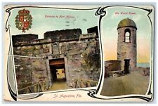 1930 Entrance Fort Marion Old Watch Tower St Augustine Florida Artistic Postcard picture