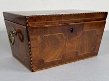 Antique Georgian Mahogany Tea Caddy Container Jewelry Box 18th Century English picture