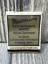 Vtg Fred Harvey Restaurants Shops St Louis Cleveland Matchbook Advertisement picture
