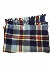 Vtg Troy Robe Wool Plaid Blanket Throw 46”x64” SUPERB CONDITION Excellent Gift picture