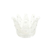 Regal Hobnail Crown Glass Candle Holder, Clear, 3-Inch picture