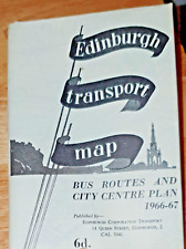 1966 - 1967 EDINBURGH SCOTLAND TRANSPORT MAP - J picture