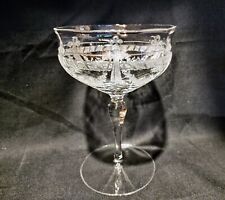Antique Bryce Crystal Champagne Tall Sherbet Stem Glass 350-4 picture