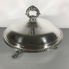 FB Rogers Silver Co Silver-Plated Serving Dish with Pyrex Casserole Serving Dish picture