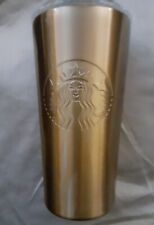 Starbucks Gold Copper Stainless Steel Cold Brew Hot Coffee Tumbler 16 Oz Grande picture