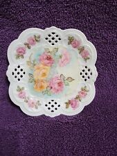 Hand Painted Roses Trinket Plate picture