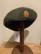 Russian Army Modern Unissued Wool Olive Beret w/ Cockade 2016 Dated Size 58 picture