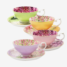 Teacup and Saucer Set, English Teasets, Floral Design picture