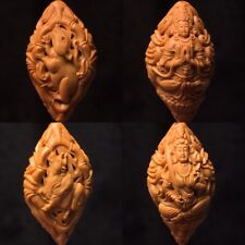 Chinese Natural Olive Dentoliva Carved Twelve Zodiac Patron Saint Key Pendant picture