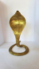 Brass Cobra Heavy Style 15cm 12.5cm Metal Crafters Hand Made Sri Lanka picture