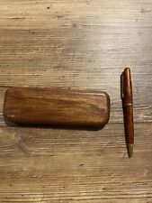 Woodmax Reddish Brown Wood Pen Pencil Box  6.5