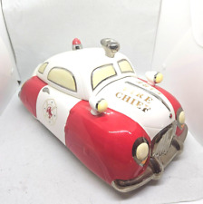 NWOB🚨Henry Cavanagh Fire Chief Cookie Car Jar By Unique Produced, Inc picture