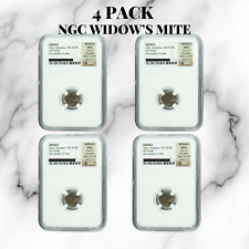 4x AVG. GRADE Widows Mite Ancient NGC Certified Judean Prutah c.100 BC GIFT SET picture