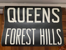 NY NYC SUBWAY ROLL SIGN QUEENS BOULEVARD FOREST HILLS 71st CONTINENTAL AVE IND picture