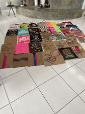 LOT 34 Vintage Bloomingdale's Handled Paper Shopping Bags Fashion Artists picture