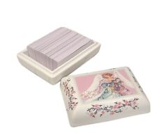 DaySpring Inspirational Cards In Ceramic Bible Verses Angel Trinket Box picture