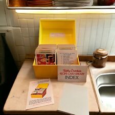 Vintage 1971 BETTY CROCKER Yellow Recipe Card Library Collection w/Extras READ picture