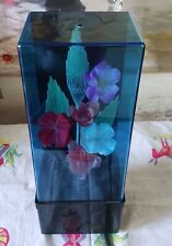 Vintage Fiber Optic Lamp Light Changing Flowers Music Box 1980s picture