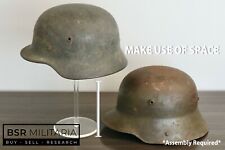 German WWI Helmet Display Stand - Acrylic Combat Museum Headgear Presentation  picture