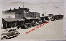 RPPC Coca~Cola South Dakota Main Street Canedy's Camera Shop Vintage Card picture