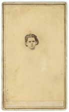 CIRCA 1880'S Haunting  CDV  Featuring Young Girl W.W. Whiddit Newburgh N.Y. picture