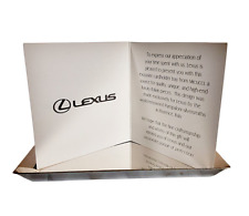 PAMPALONI Italy Engraved LEXUS Silver Business Card Tray / Holder picture